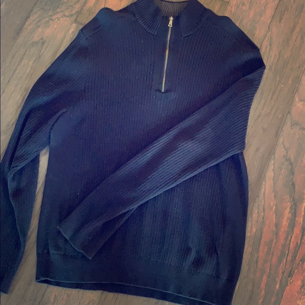 INC International Concepts black mock neck sweater